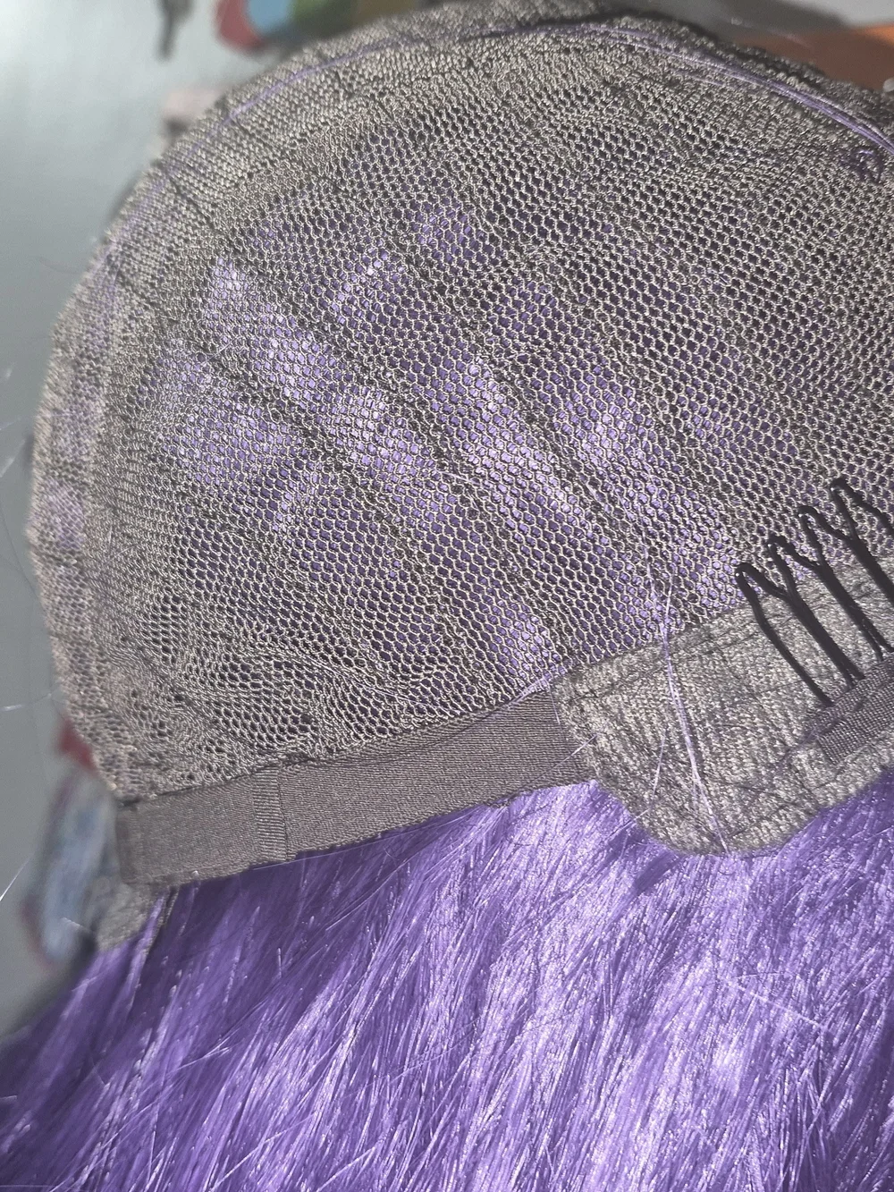 Purple Lace Front Women’s Wig - Synthetic Hair